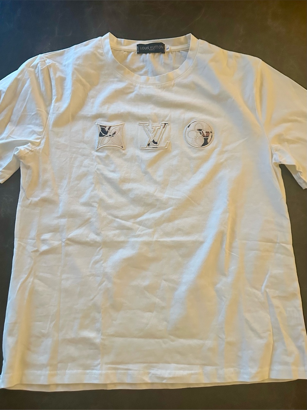 LV White Short Sleeve Tee